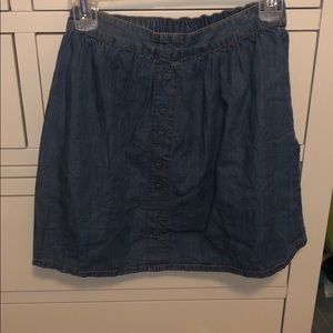 Denim skater skirt
